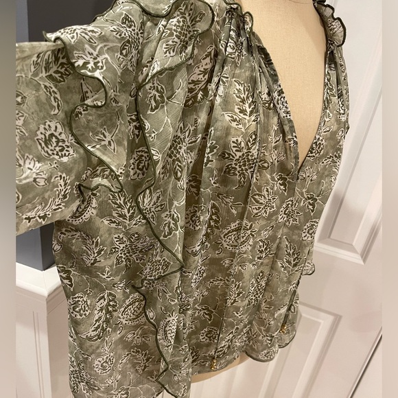 Zara Ruffled Multicolored Blouse - Picture 8 of 13